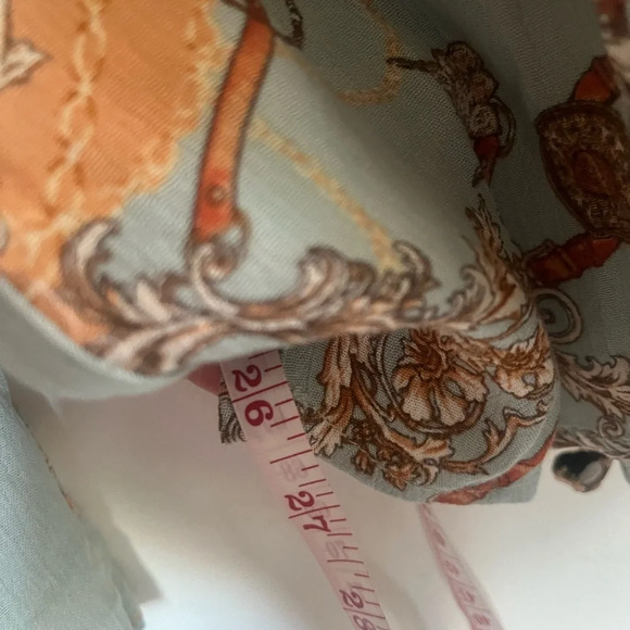 Boho Style Blue and Orange Rayon Jumpsuit NWT - Picture 5 of 5